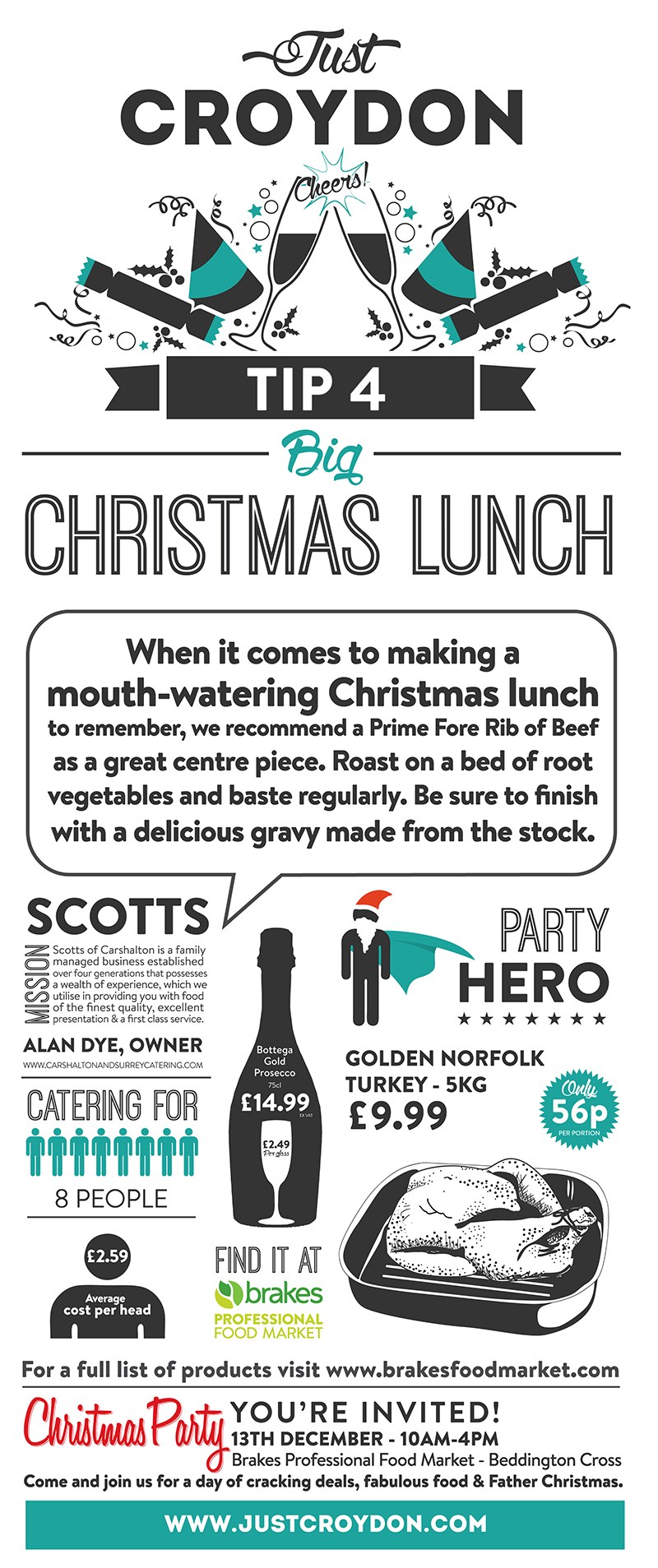 Party Tip 4: Big Christmas Lunch