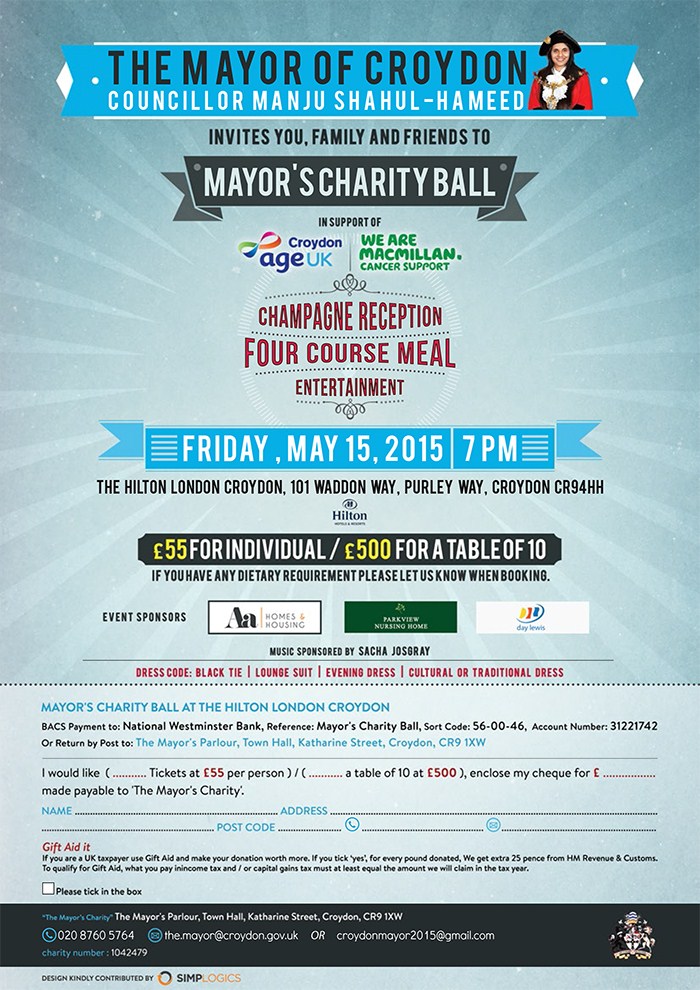 The Mayor Of Croydon Presents - The Mayors Charity Ball